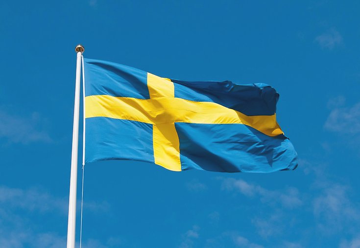 En svensk flagga.