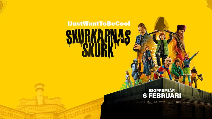Bioaffisch för den nya filmen "Skurkarnas Skurk".